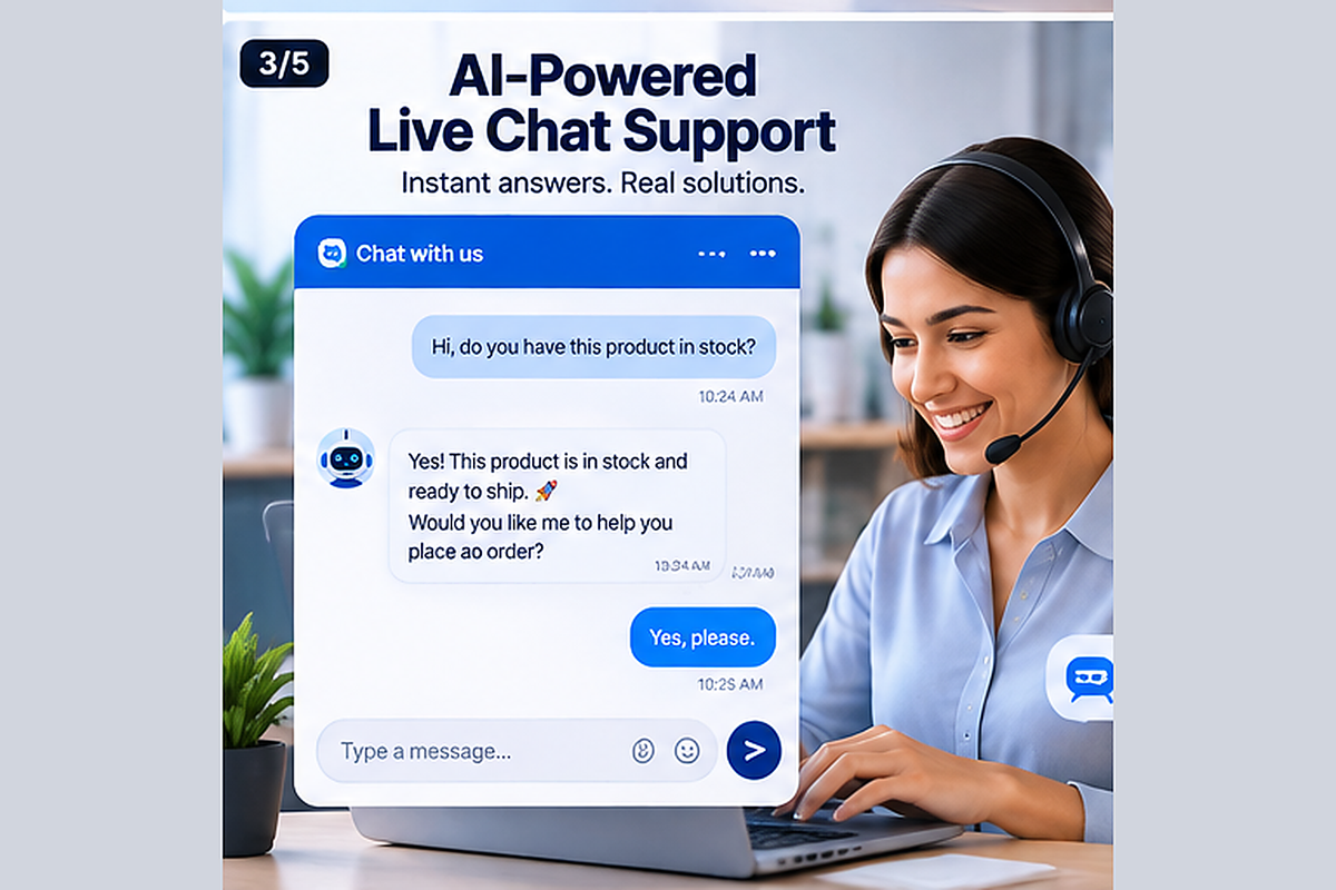 AI Customer Support Desk — live chat support