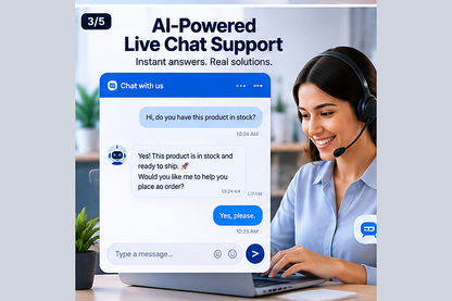 AI Customer Support Desk — live chat support