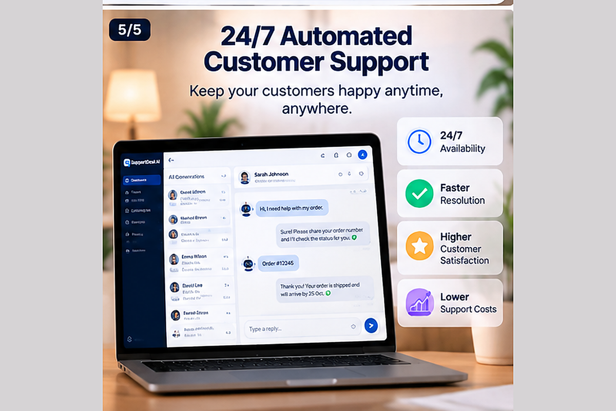 AI Customer Support Desk — 24/7 automated support