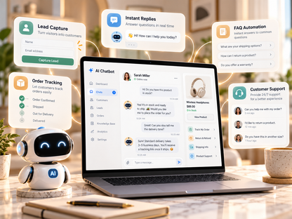 AI Website Chatbot — lead capture, FAQ and order support