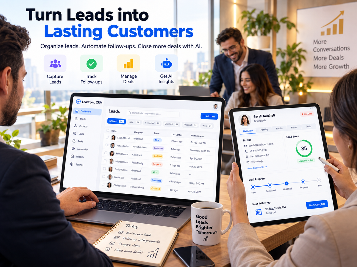 AI Lead Management CRM — team workflow and customer conversion use case