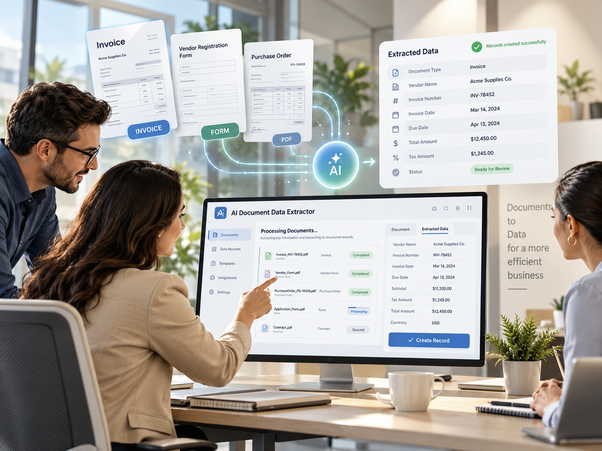 AI Document Data Extractor — AI extraction use case