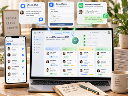 AI Lead Management CRM — AI lead qualification workspace