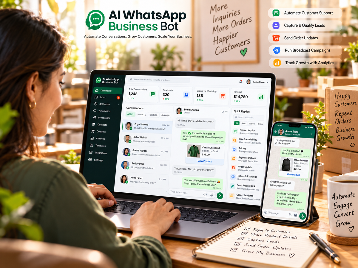 AI WhatsApp Business Bot — business messaging workflow